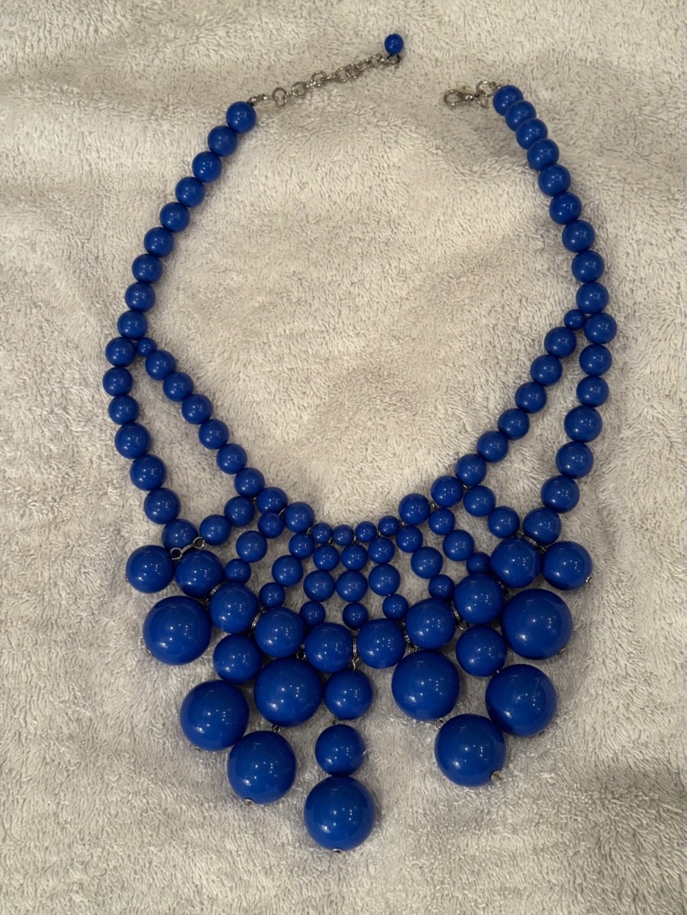 Blue bubble statement necklace - Picture 1 of 3